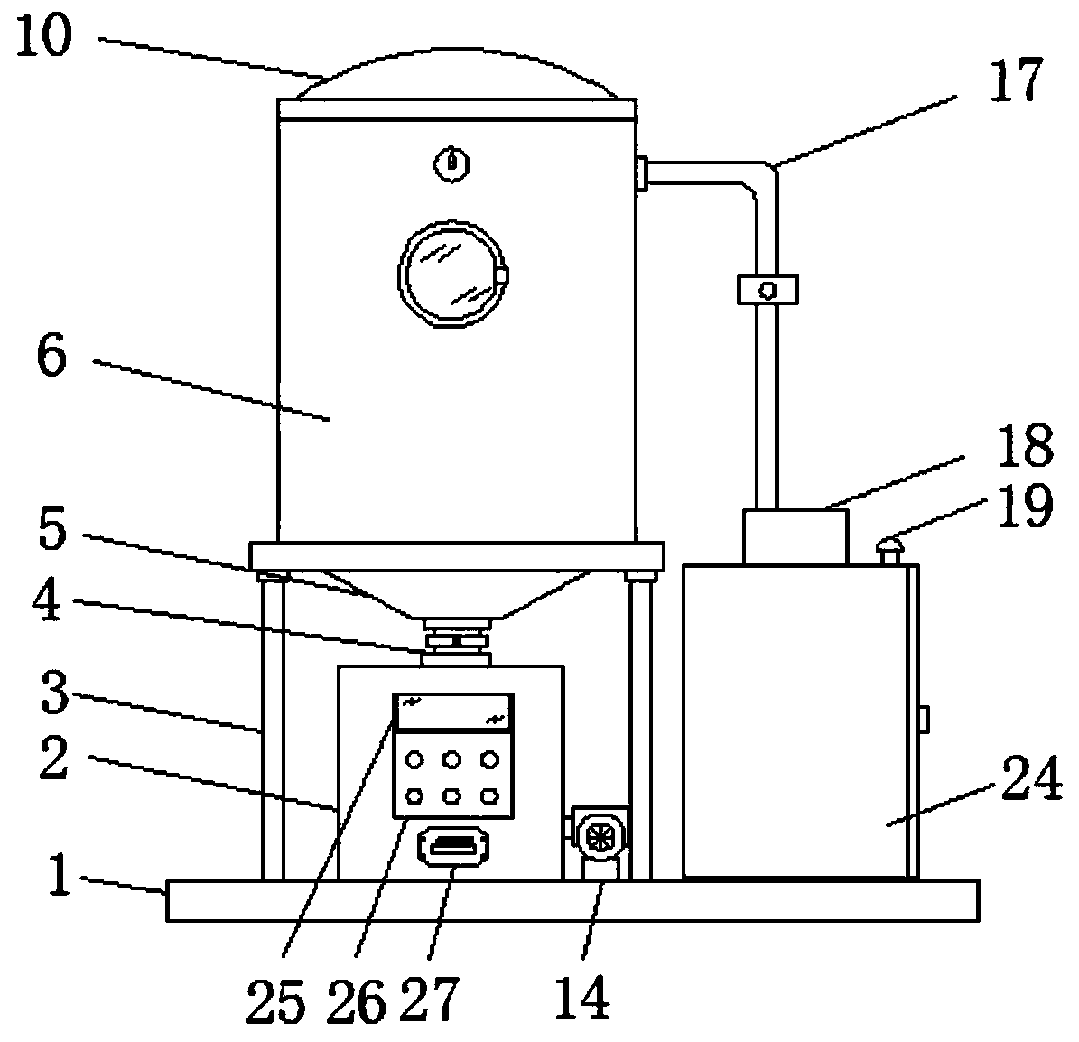 A tower dryer for Angelica dahurica