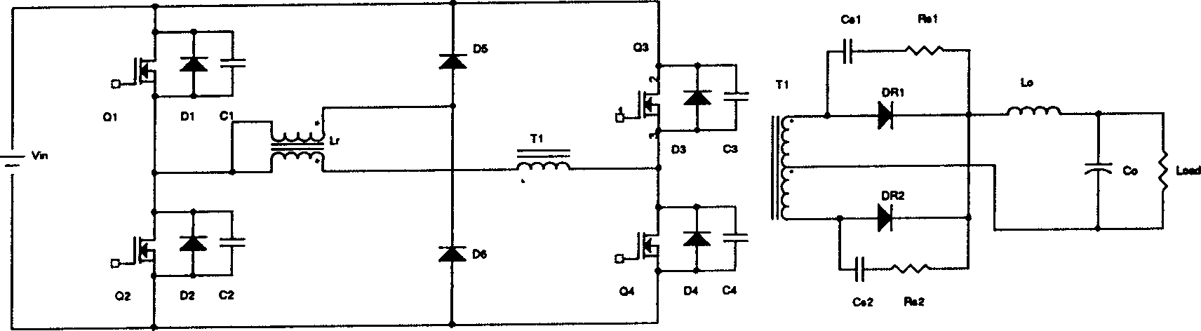 Soft switch full-bridge phase-shift circuit with clamping circuit and its clamping method