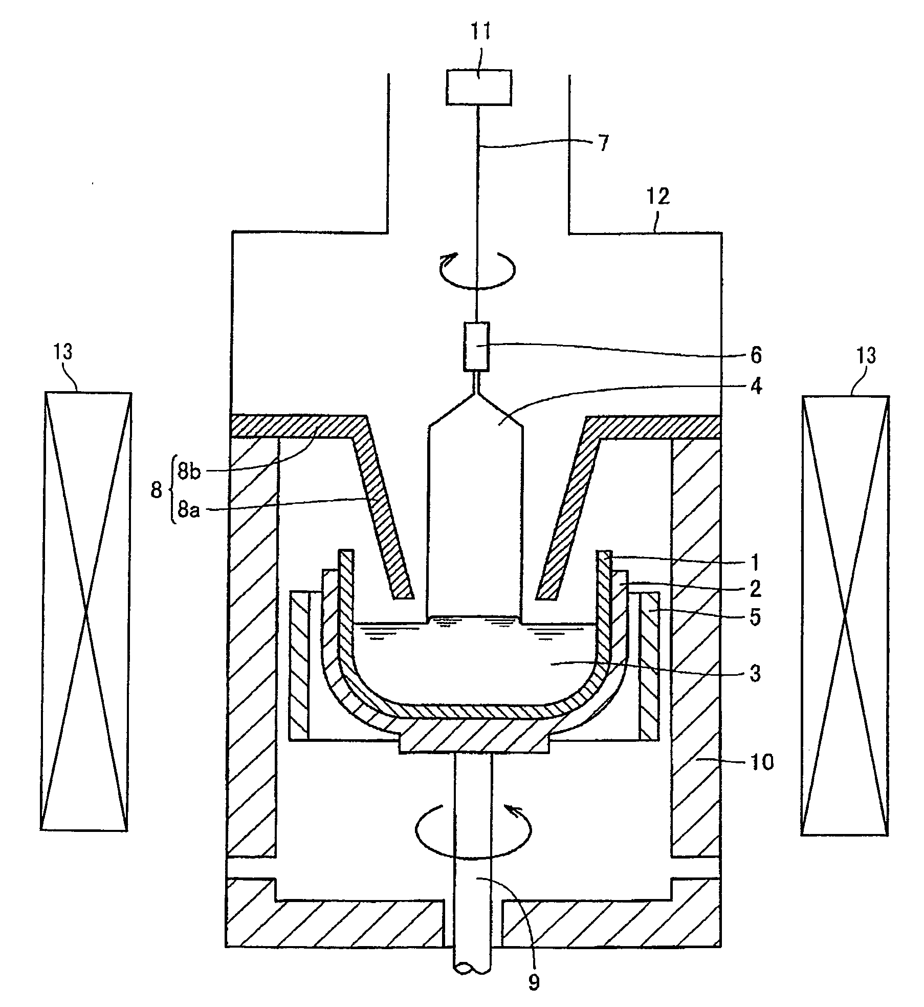 Silicon single crystal pulling method