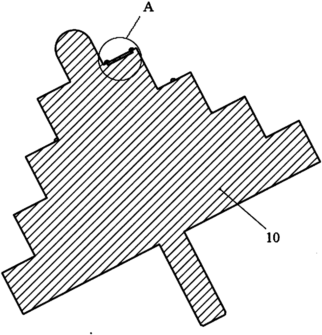 Calibration device for working distance of electron microscope