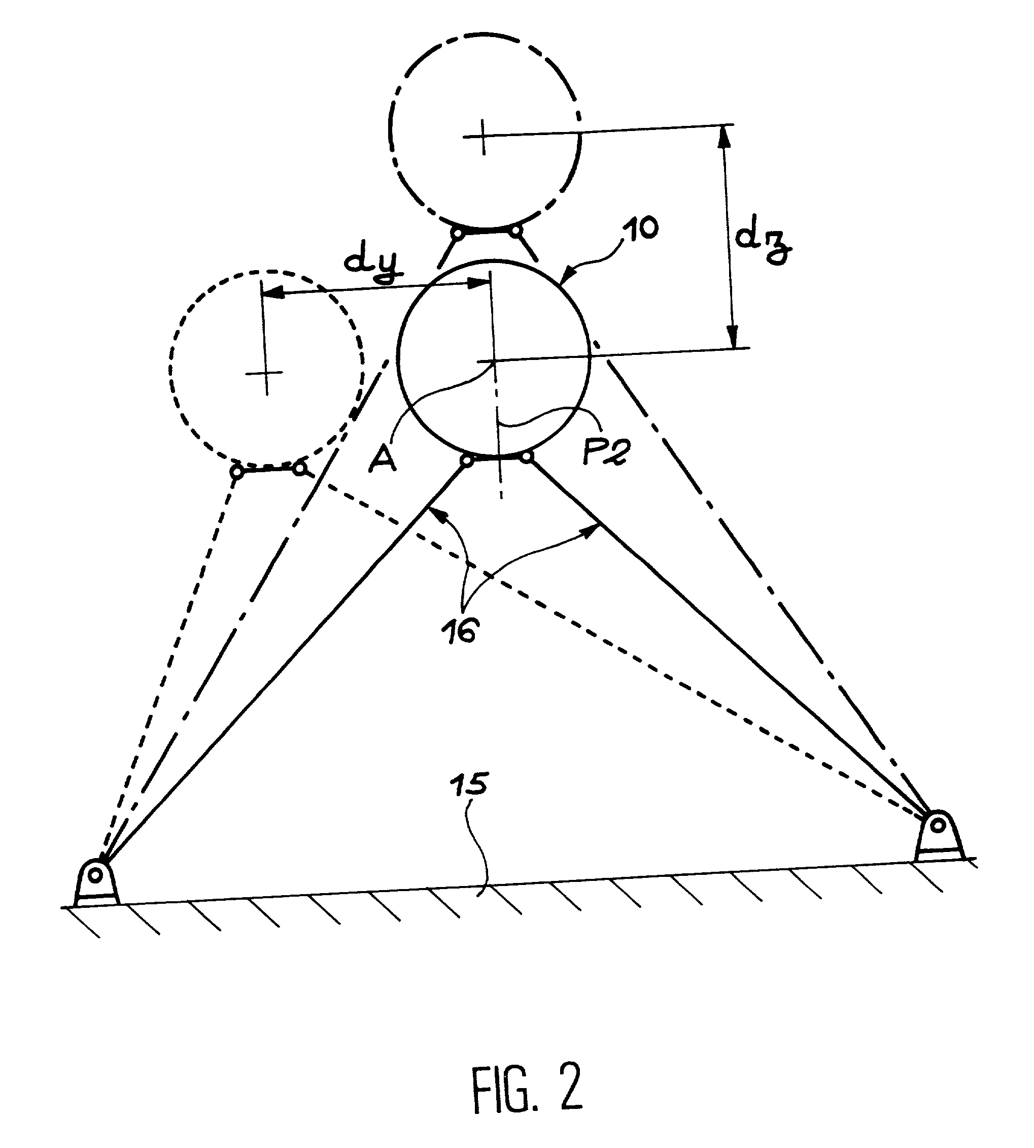 Support device for a motorised flying instrument in a wind tunnel