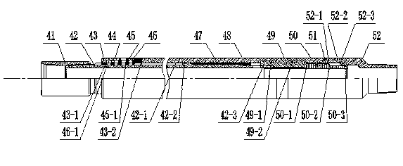 Insertion pipe type release separate-layer water injection string and operation process thereof