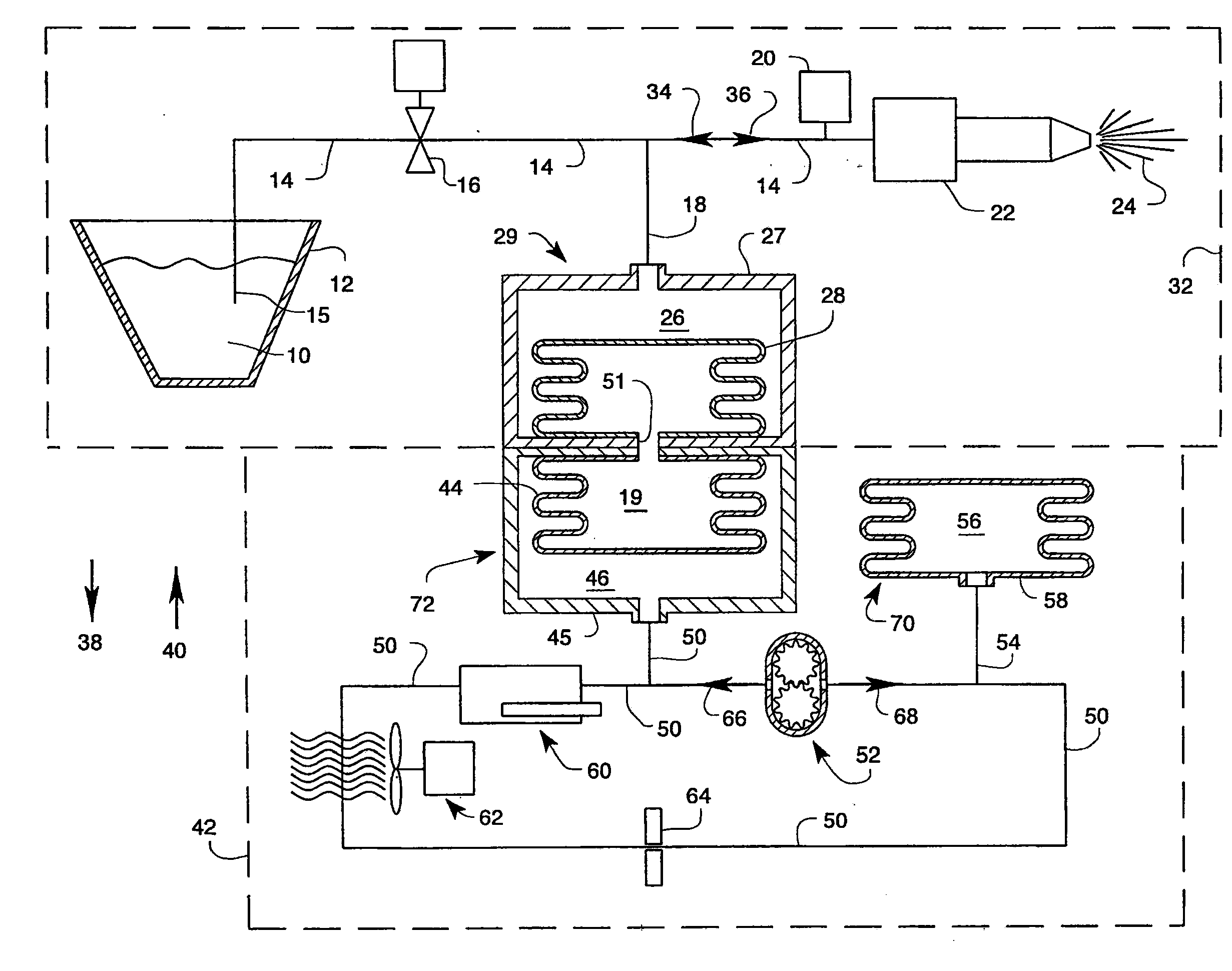 Fluid dispensing system with thermal control