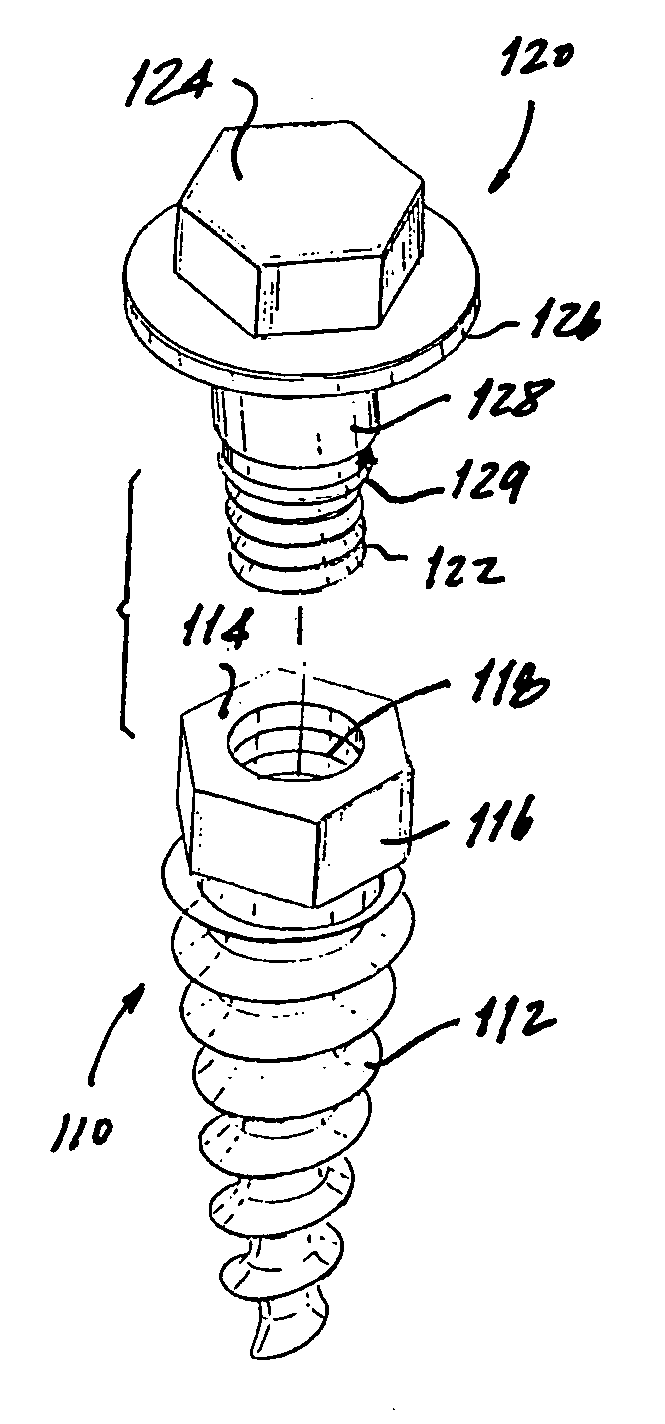 Apparatus and method for attaching connective tissue to bone