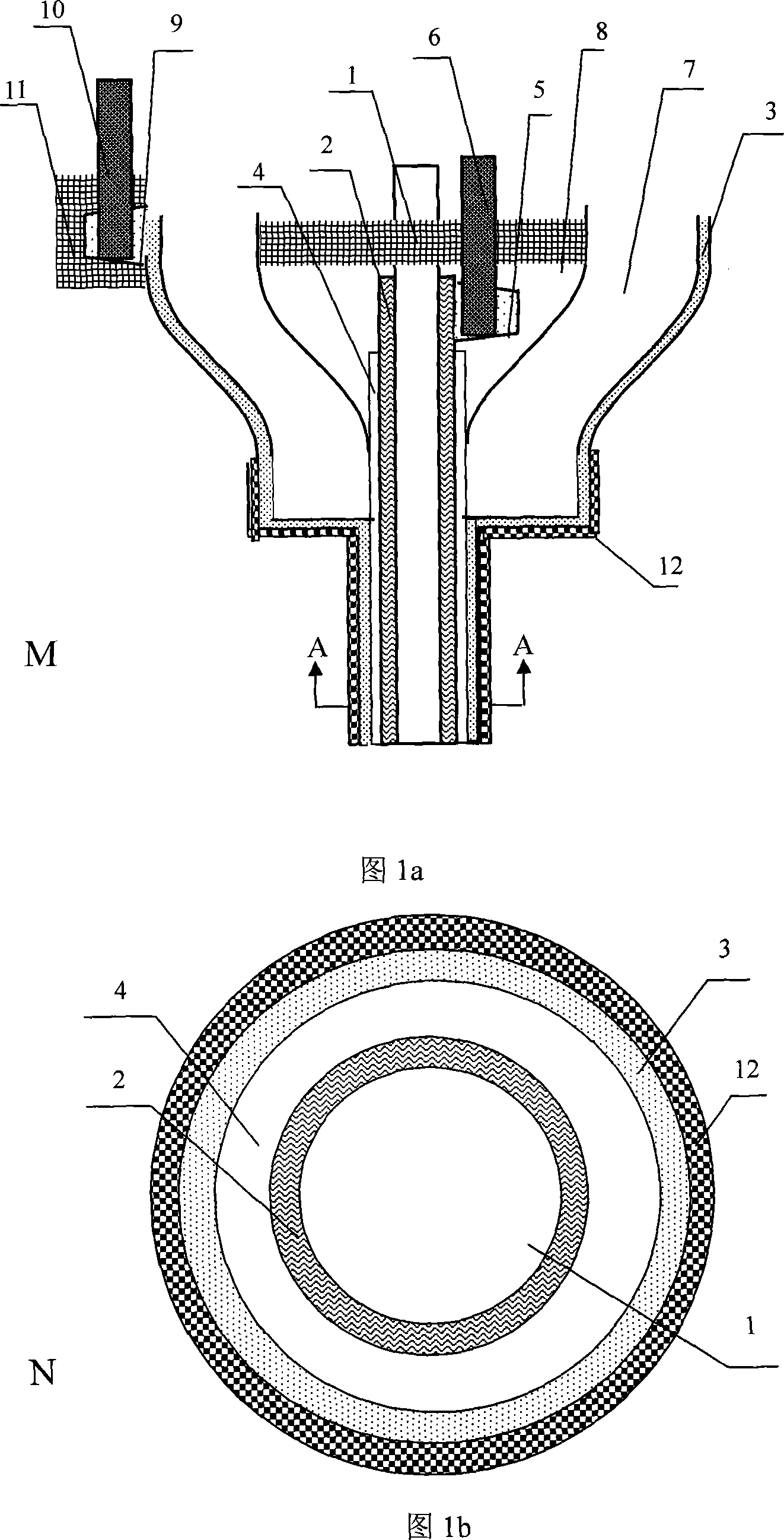 Electrochemical tongs for developing protein molecule electronic device and method for producing the same