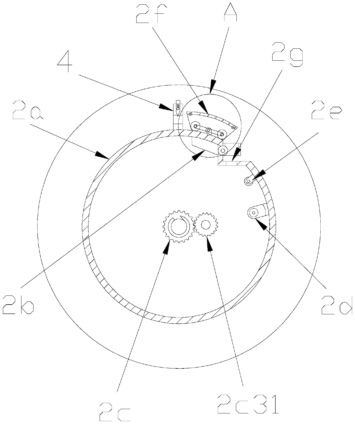 Fixed-length shearing device for electric wire