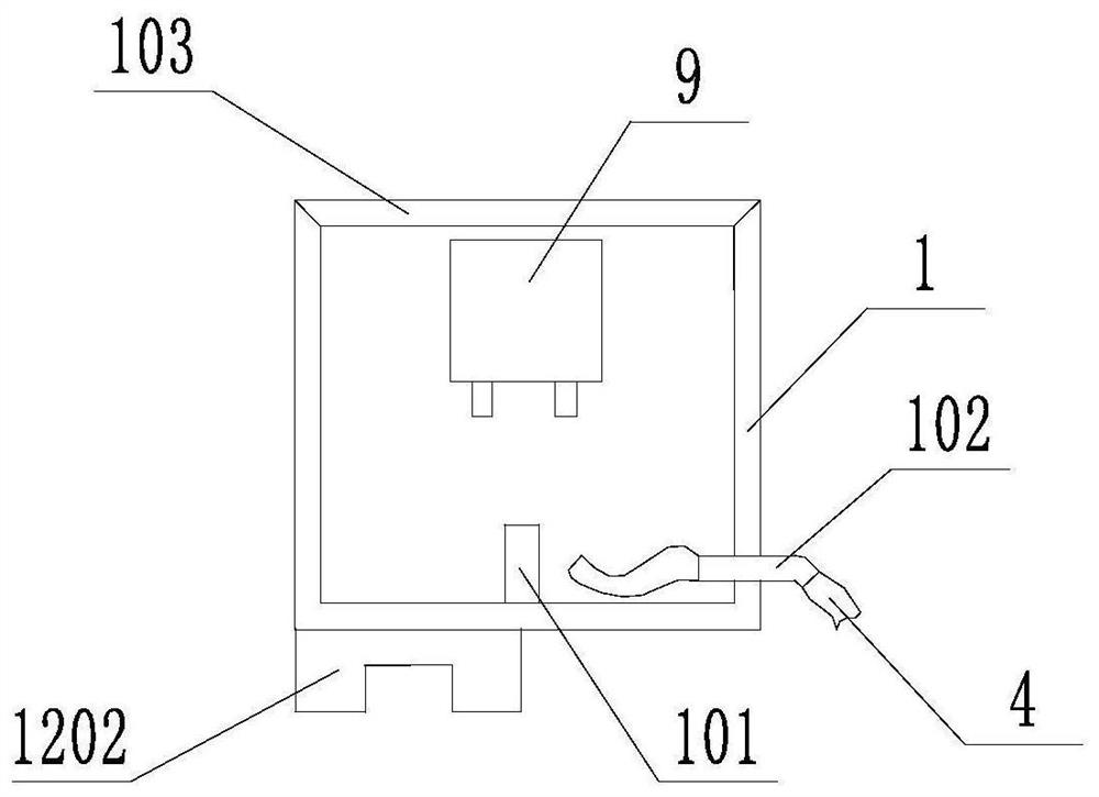 Water supply tank device for smart home plant wall