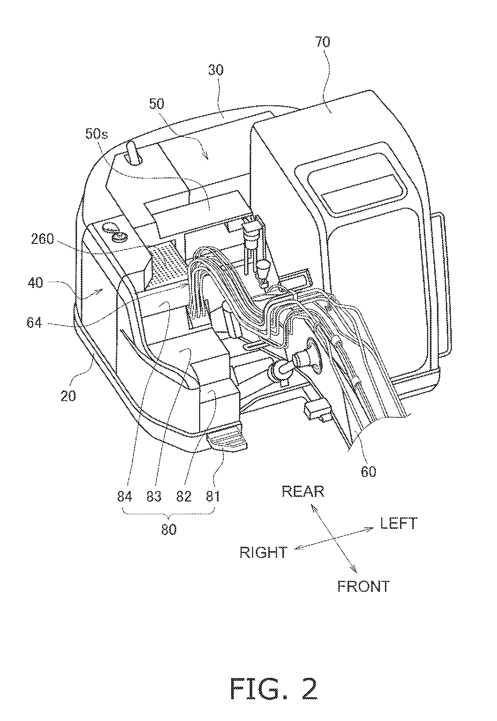 Oil storage tank and construction vehicle