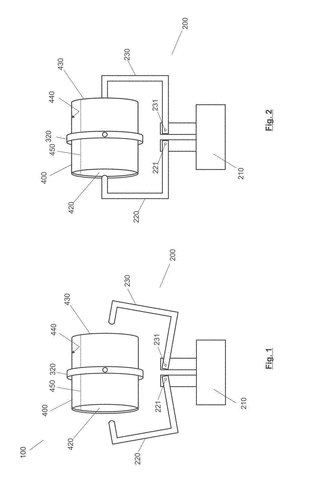 System and method for the sterilization by electrolysis of closed container contents in closed containers, and correspondig container for post-packaging sterilization