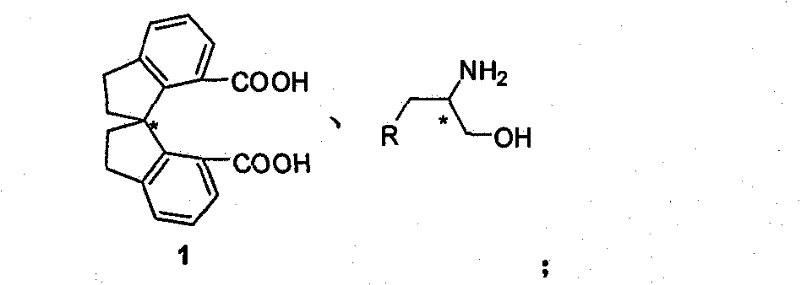 Beta-naphthyl methyl substituted spiral bisoxazoline ligand, synthetic method and application thereof
