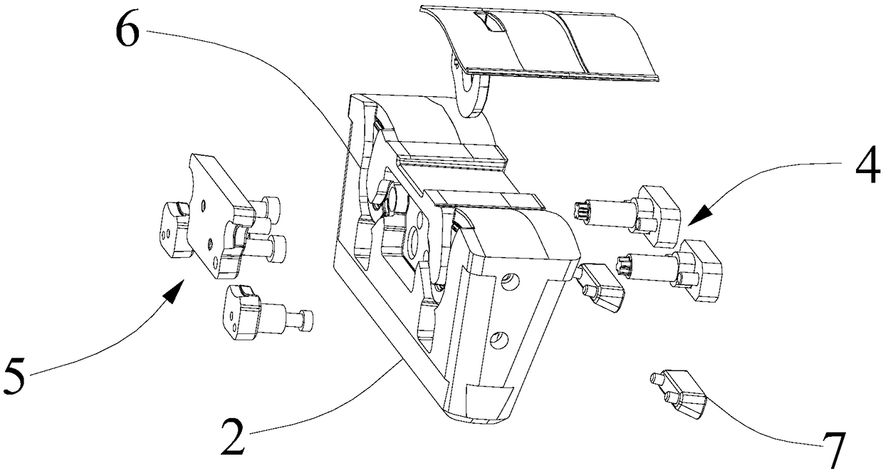 Secondary buckling part molding angle-ejection device and injection mold