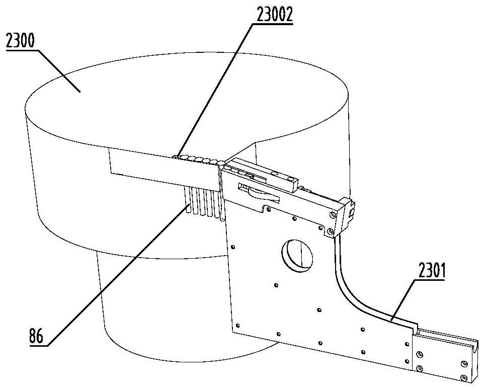 Automatic assembling device of seat tray locking mechanism