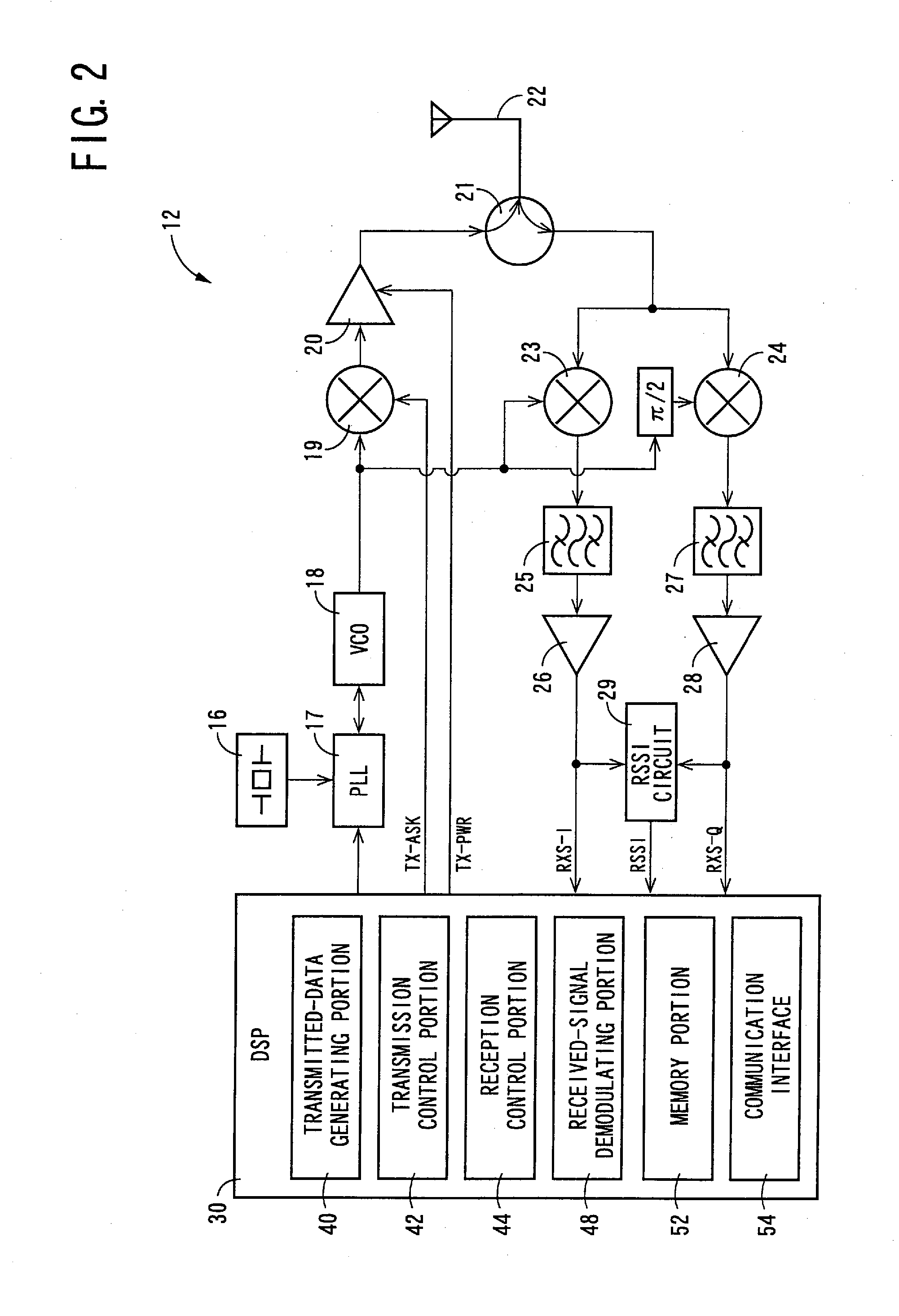 Radio-Frequency Tag Communication Device, And Radio-Frequency Tag Communication System