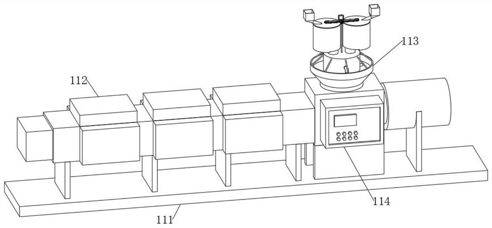Plastic twin-screw extruder for injection molding production of plastic products
