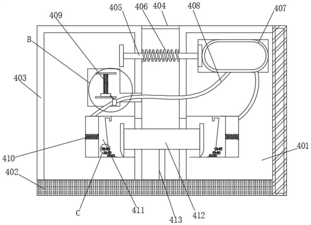 Subway pvc floor glue pre-coating device for rail transit manufacturing