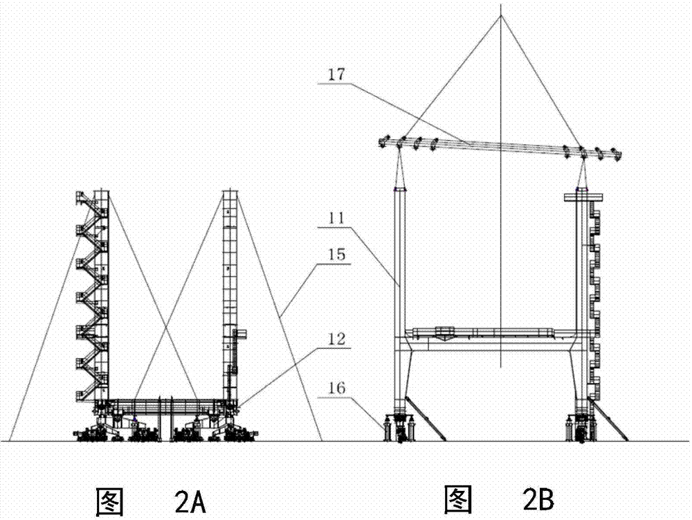 Assembling method of quayside with low posture