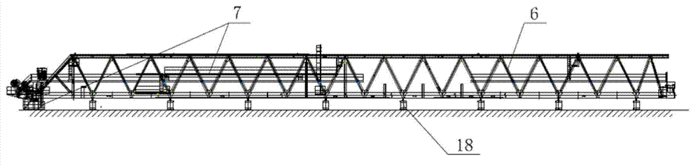 Assembling method of quayside with low posture