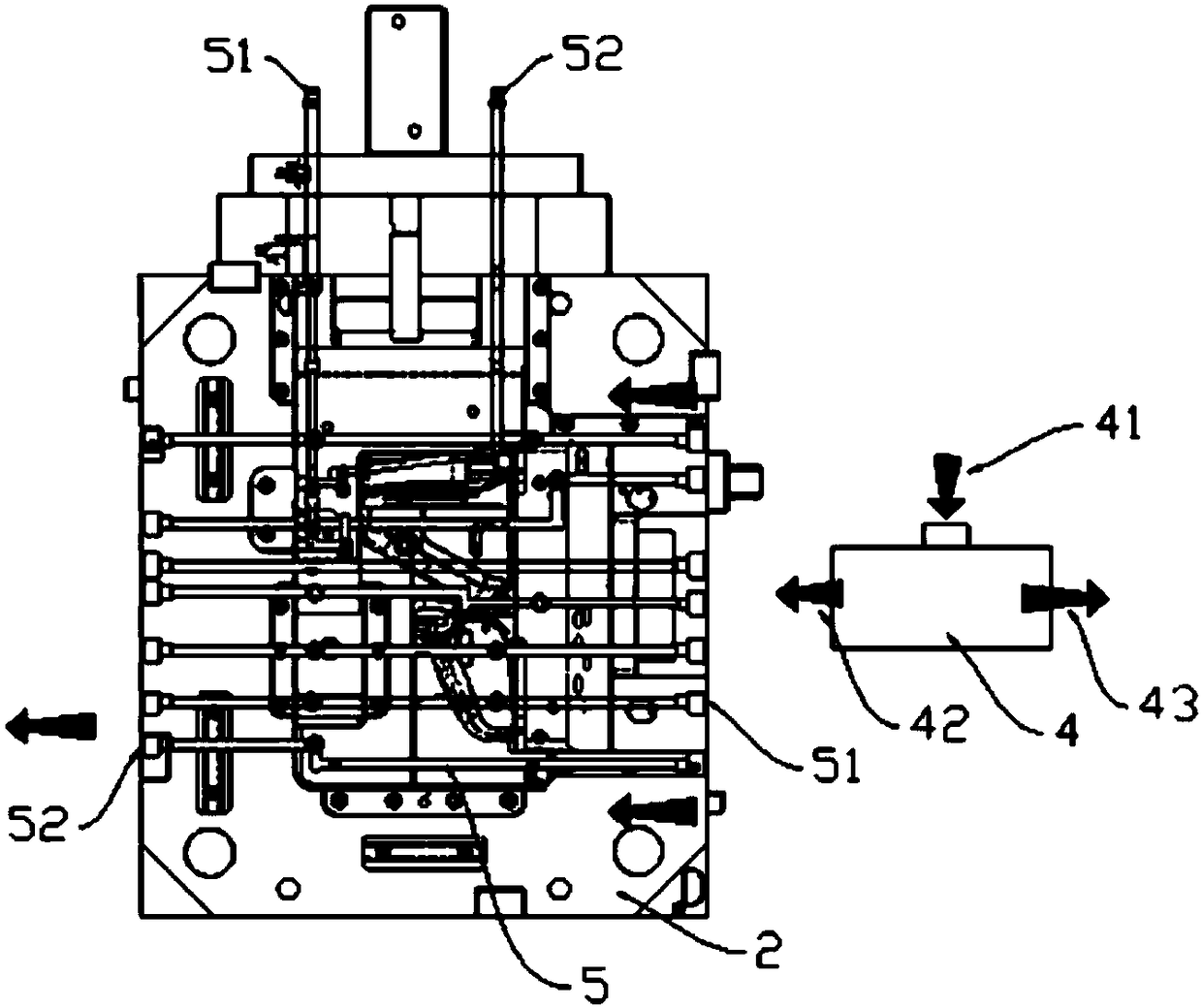 High-heat-dissipation injection mould