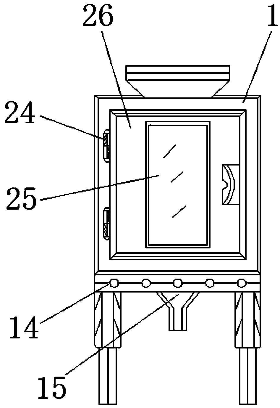 Integrated device for separating and processing raw materials for chemical machinery