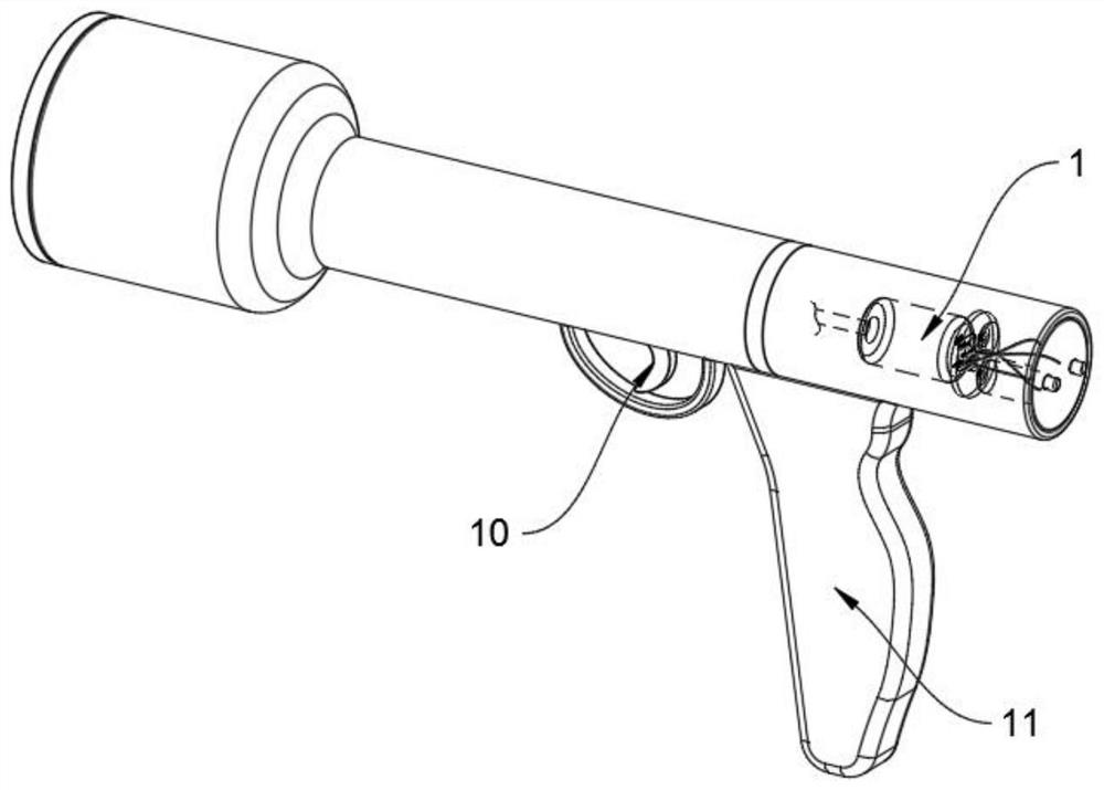 Disposable line hiding type prepuce cutting anastomat and using method thereof