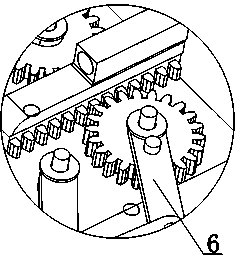 Clamping mechanism for net rack of ship hull