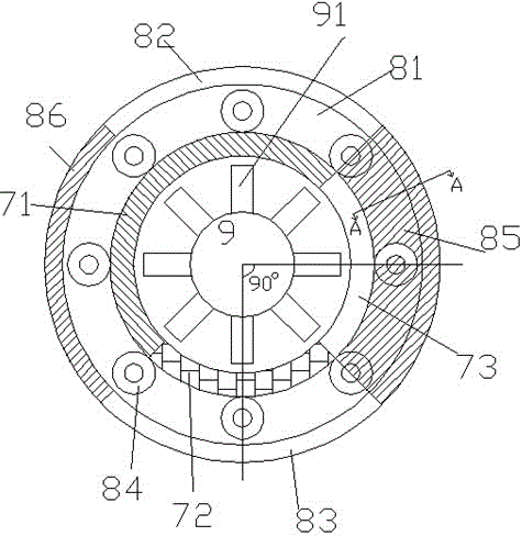 Chemical material grinding device and using method thereof