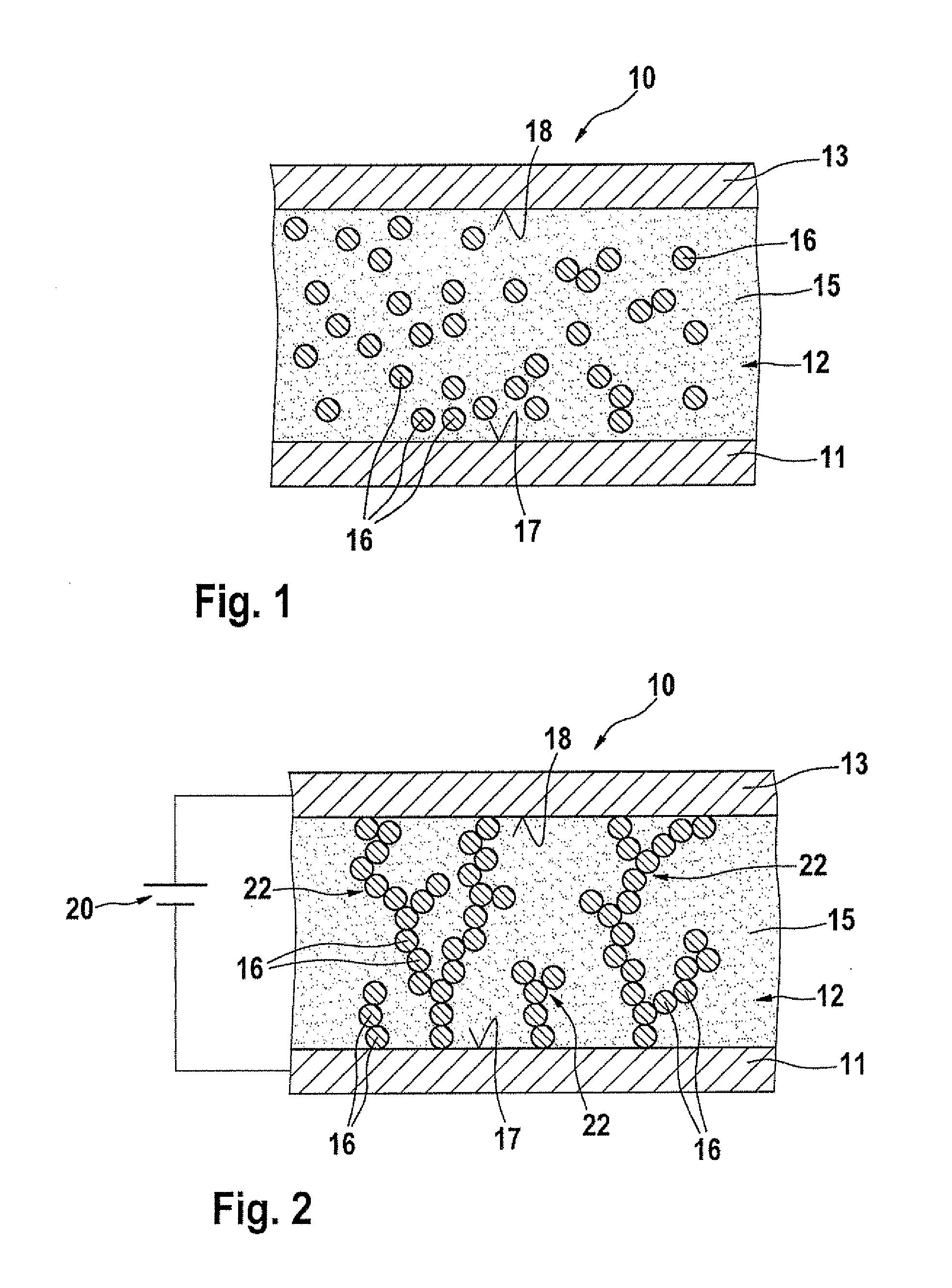 Heat-conducting system between two component parts and method for preparing a heat-conducting system