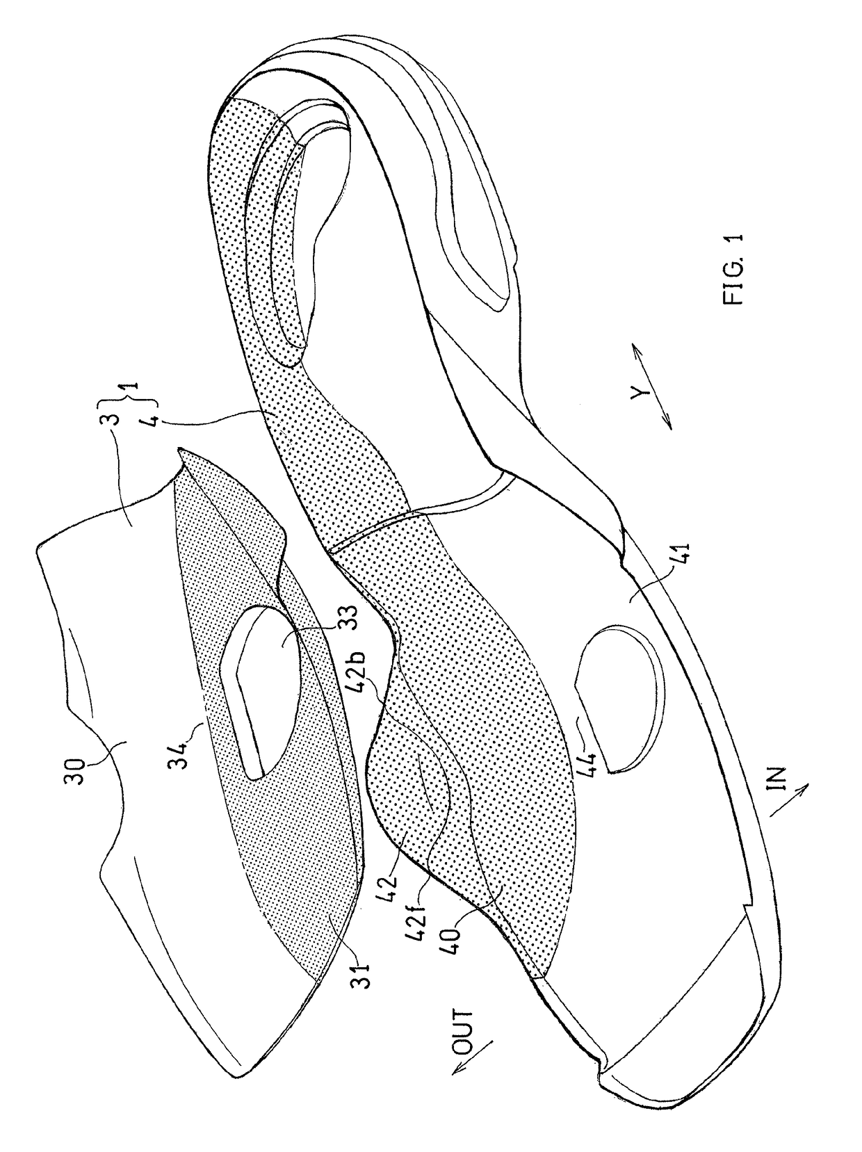 Shoe sole having outsole and midsole