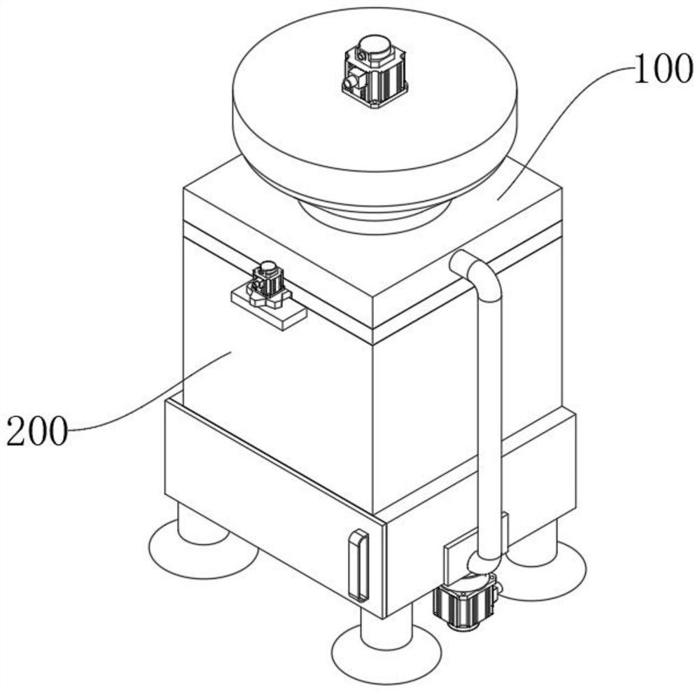 Centrifugal artichoke cleaning device based on side wall rotation