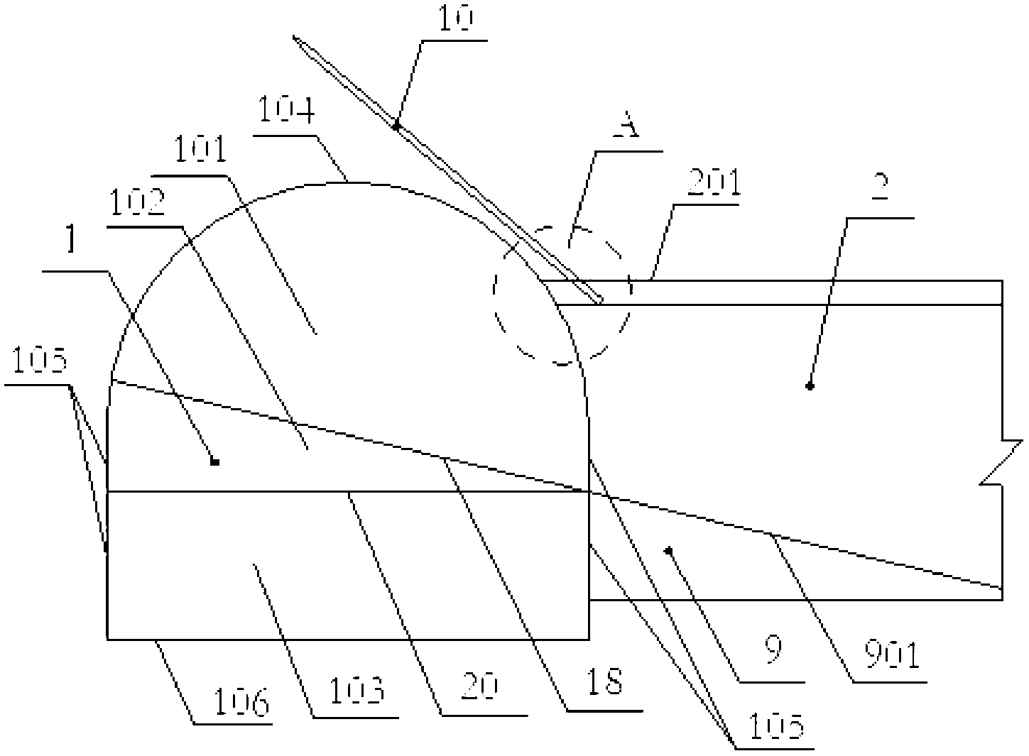 Construction method applicable to intersection between inclined shaft and slant hole of weak surrounding rock tunnel