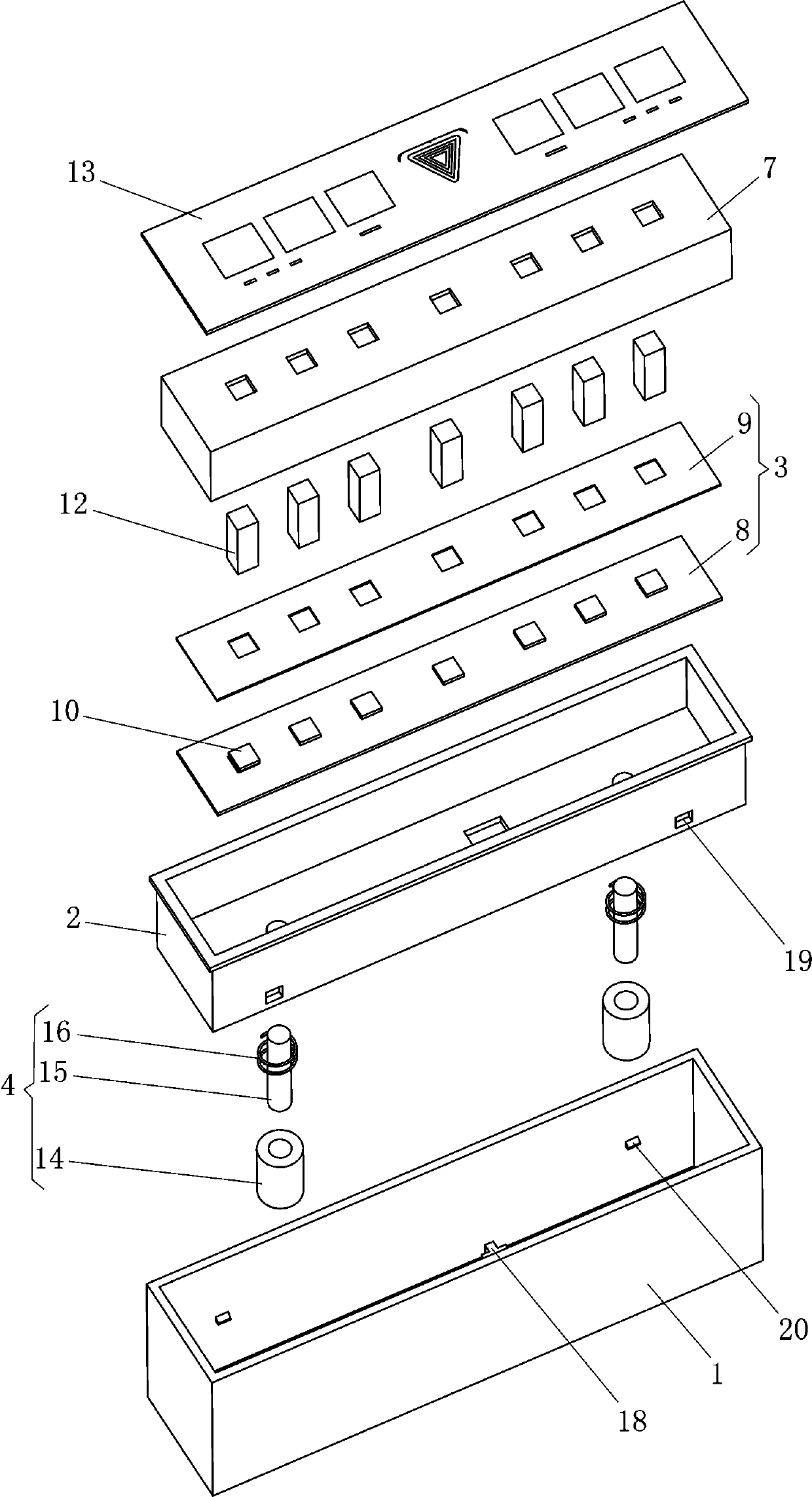 Integrated automatic reset key switch