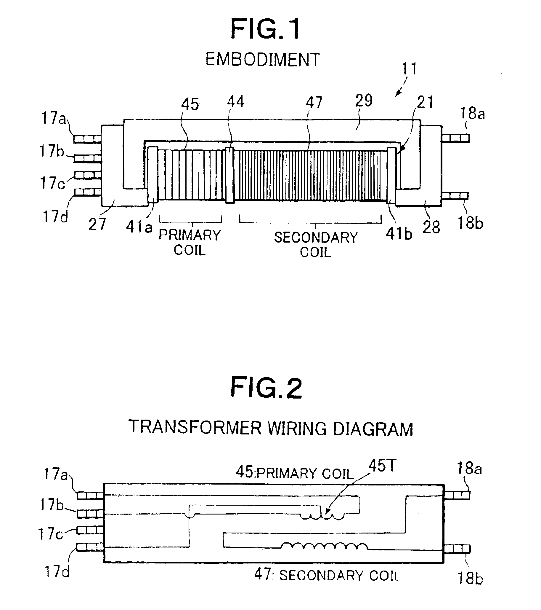 High-voltage transformer and discharge lamp driving apparatus