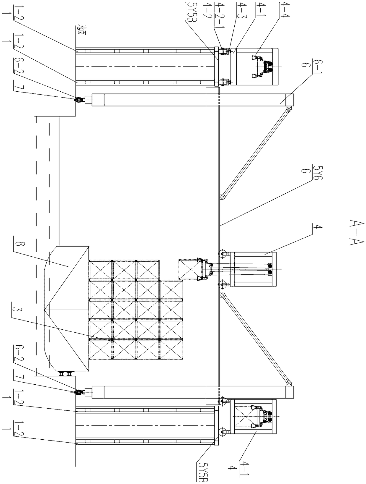 Conveying device for container port