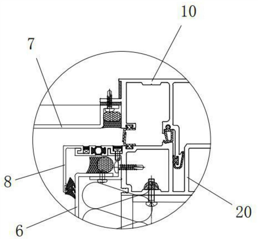 Assembly type corner aluminum plate unit curtain wall