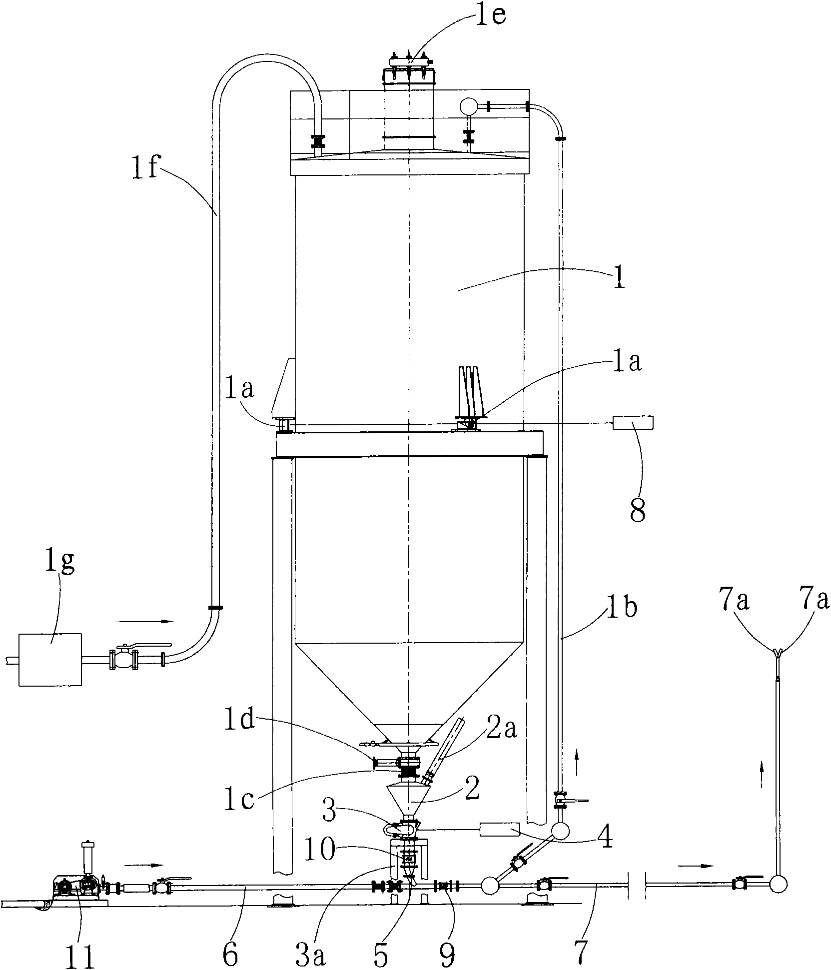 Petroleum coke powder combustion transporting device for improved industrial furnace