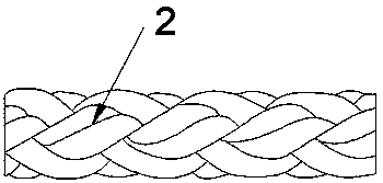 High-performance PP (polypropylene) fiber rope