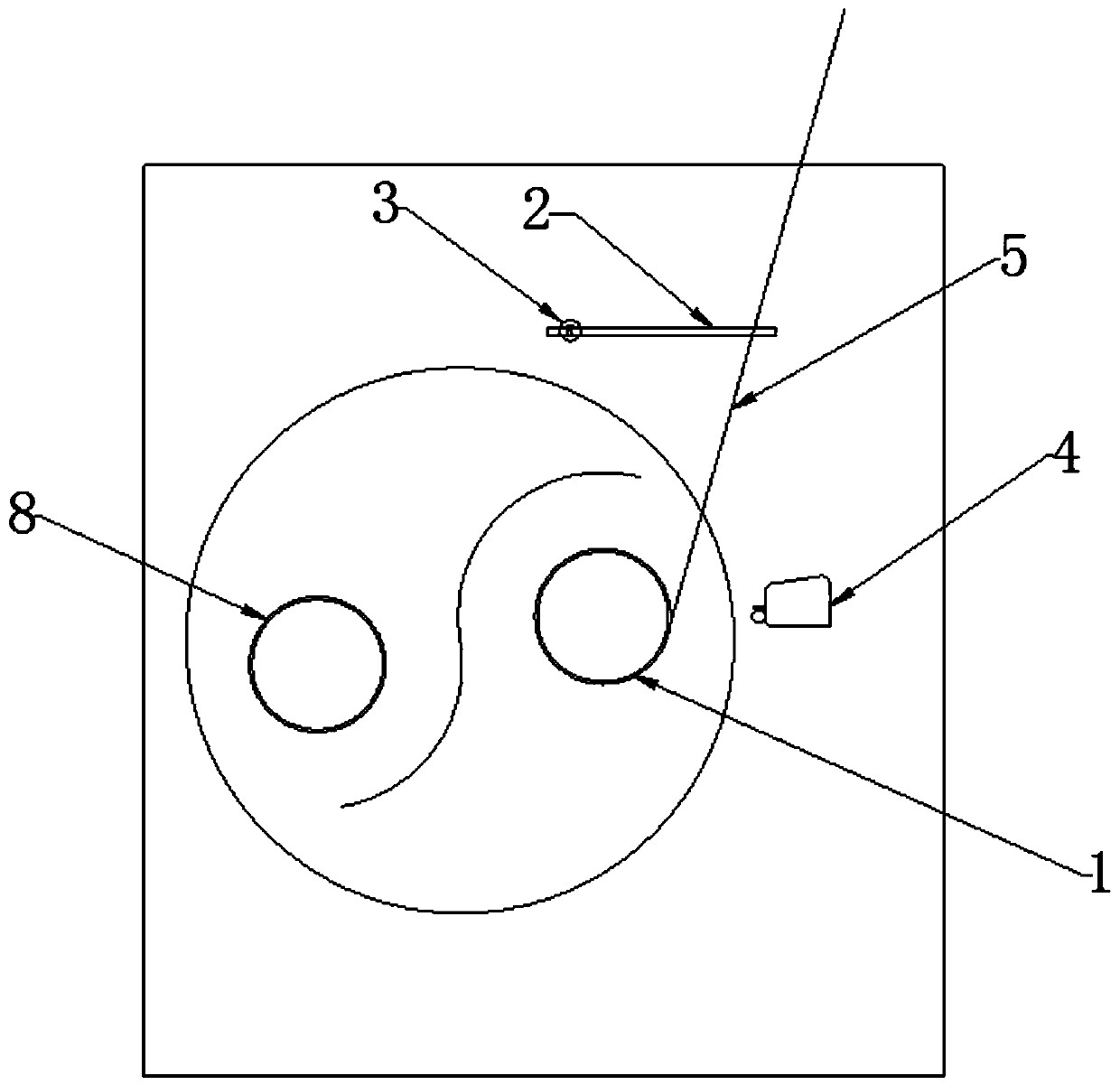 Method and device for reducing waste wires of glass fiber wire drawing machine