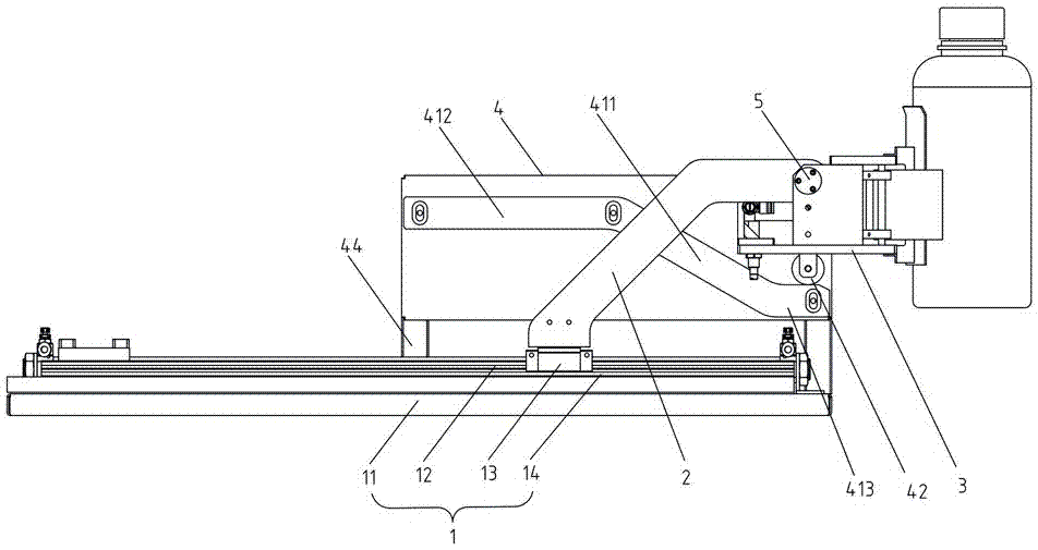 A single-drive translation and flip device