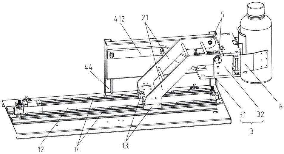 A single-drive translation and flip device