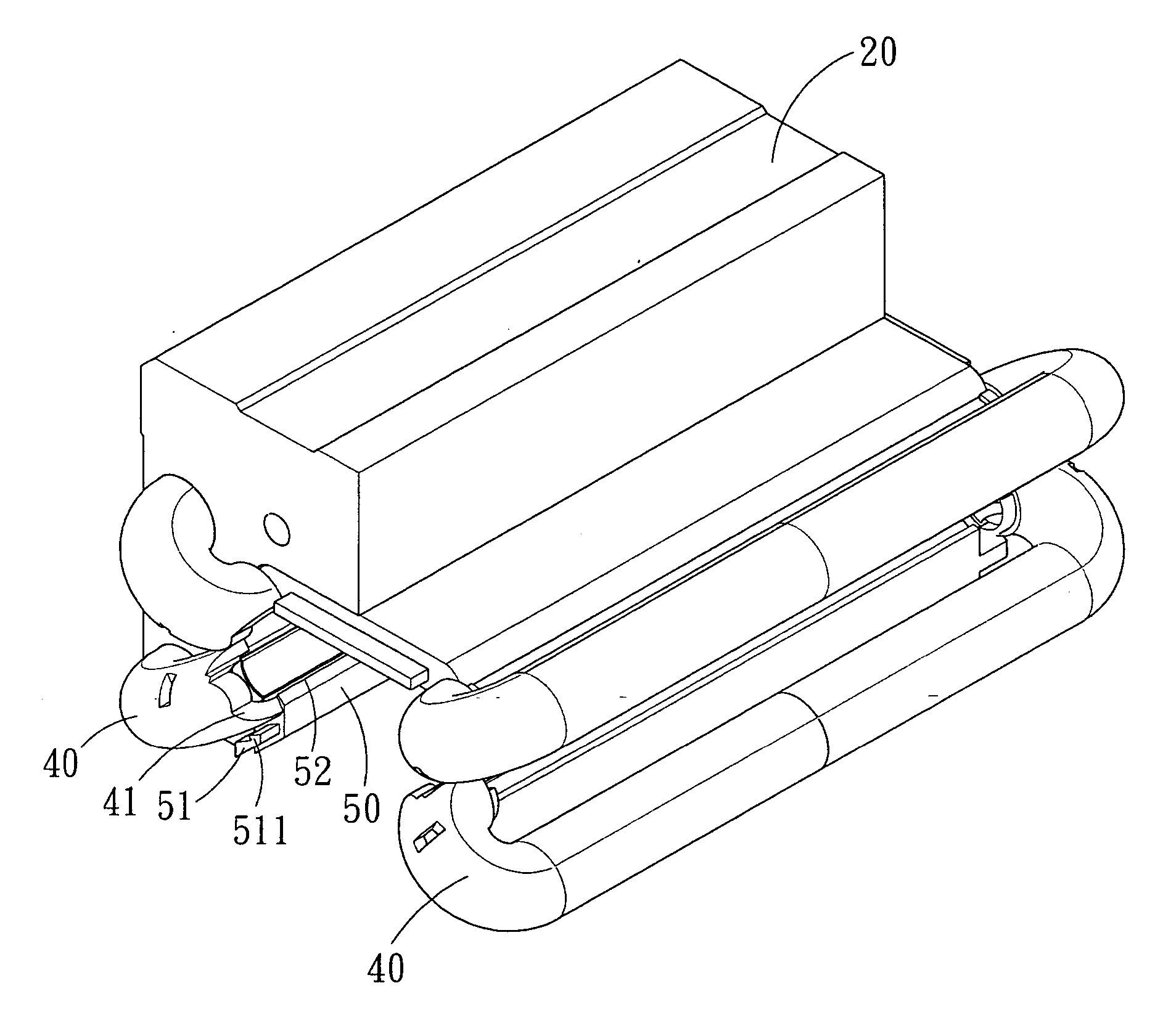 Rolling element retainer for a linear guideway