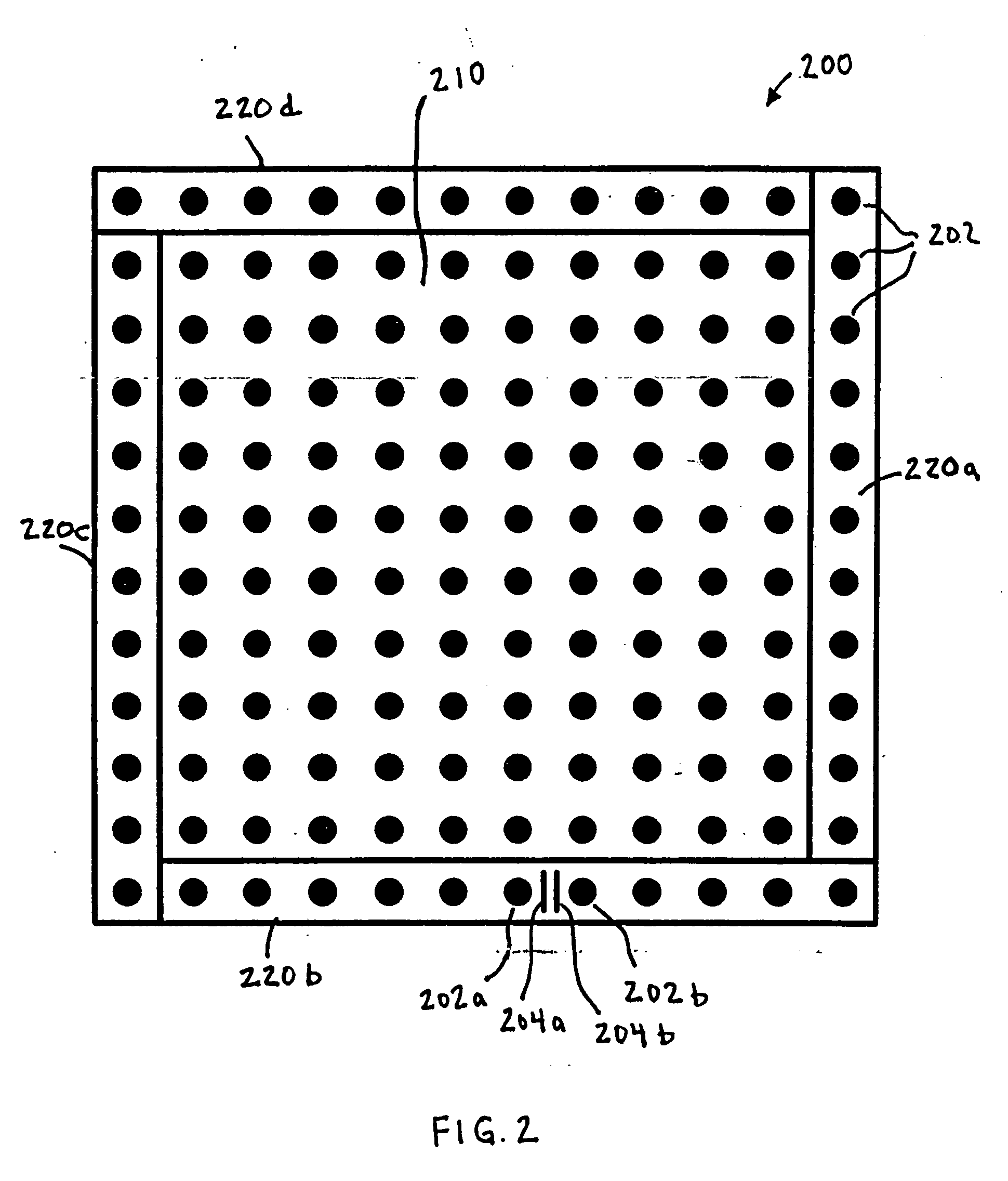 Optimization of routing layers and board space requirements for ball grid array package implementations including array corner considerations