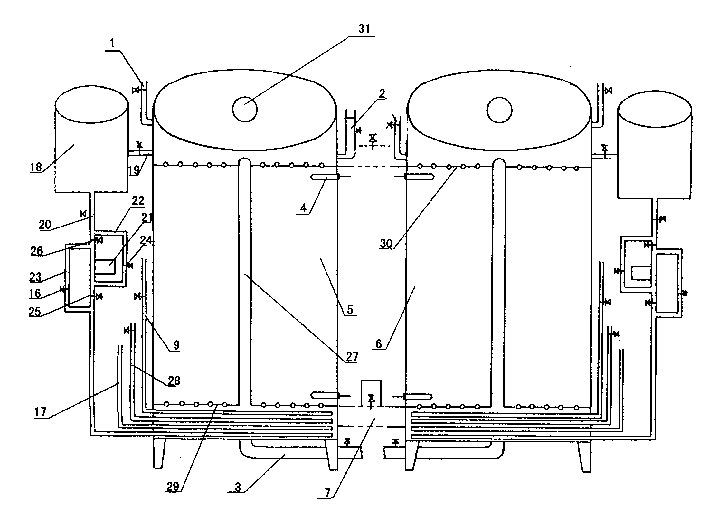 Suspension air vibration twin-cylinder dyeing machine