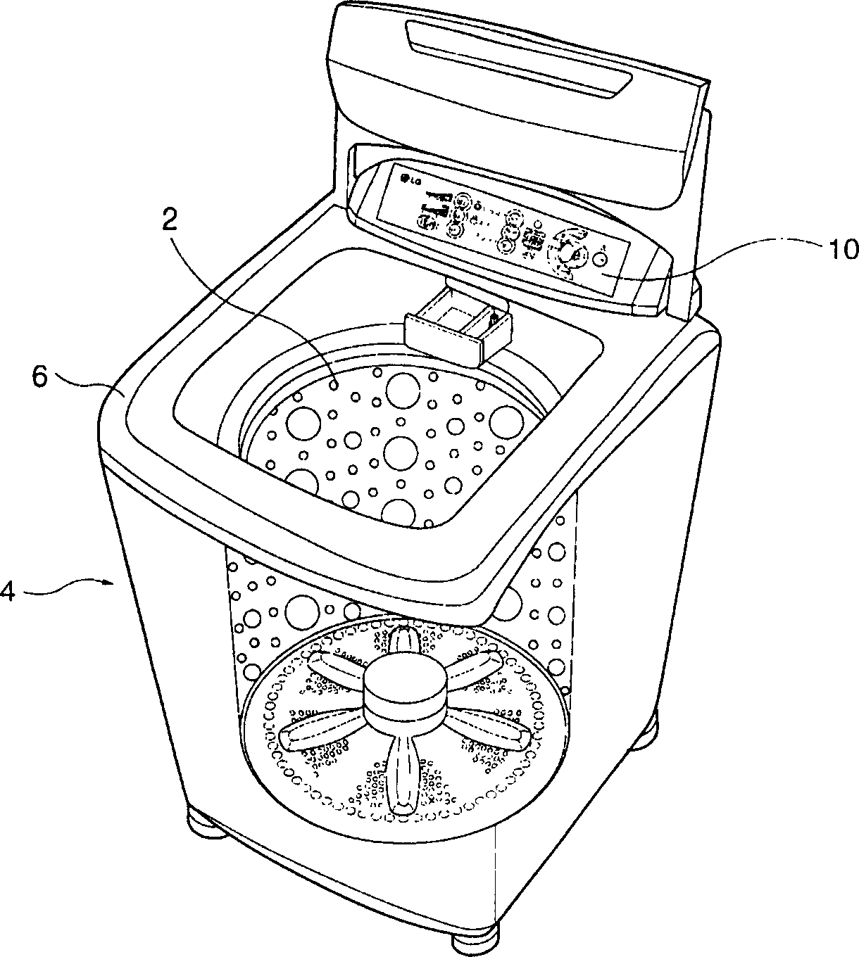 Assembling structure of washing machine display part