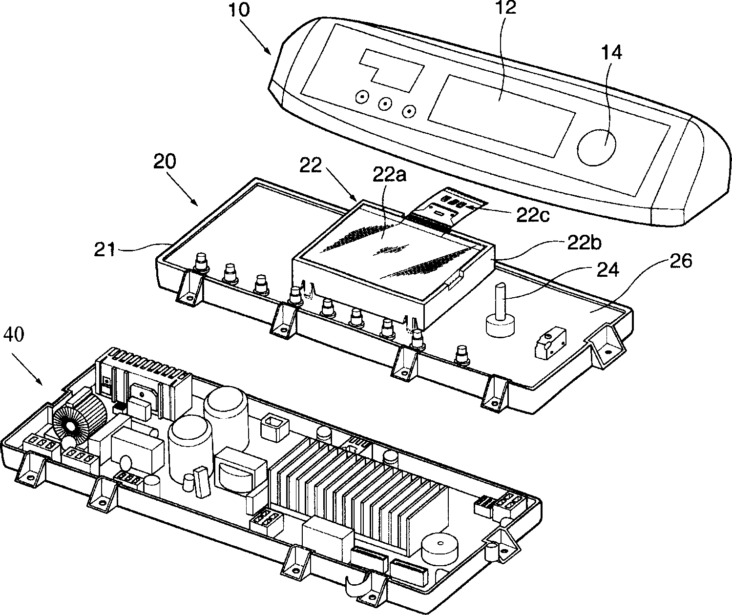 Assembling structure of washing machine display part