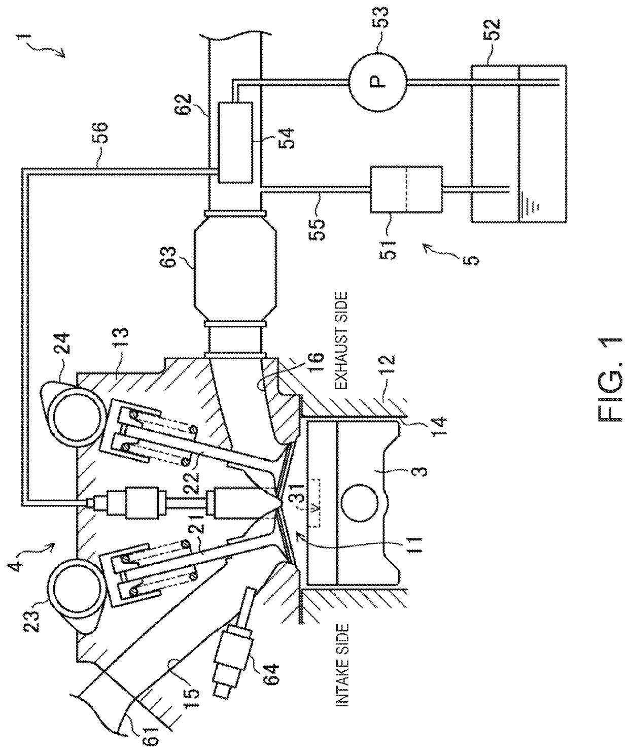 Combustion chamber structure of engine