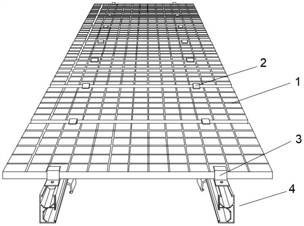 Solar panel fixing device installed on roof color steel tile and construction method