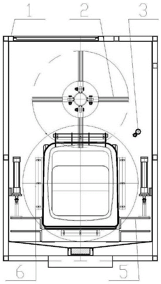 Trash can outer surface rotary cleaning mechanism