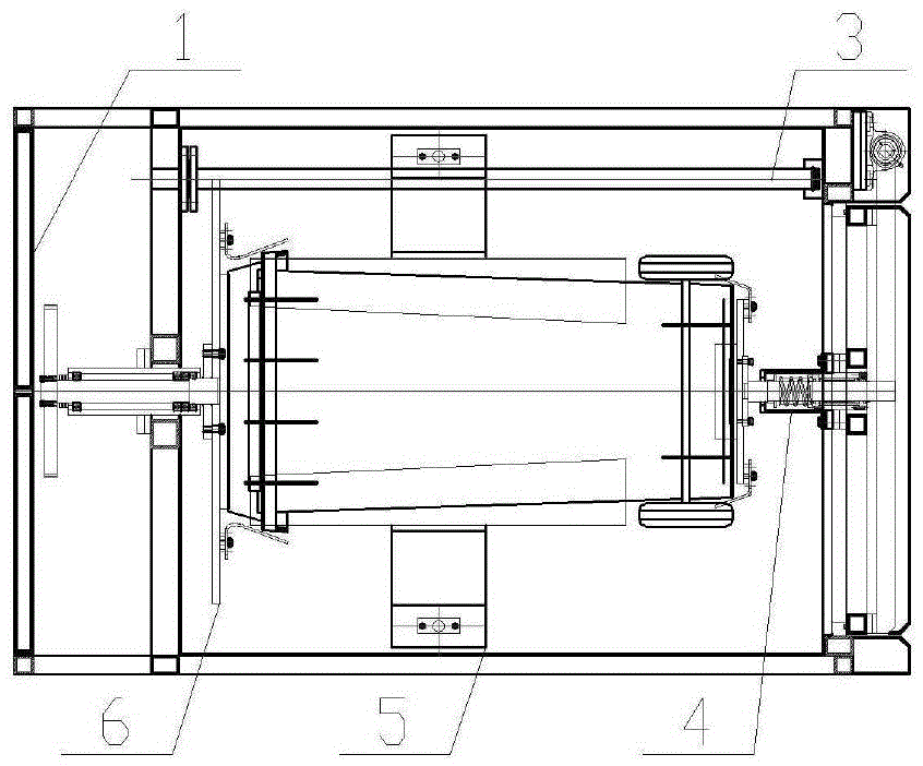 Trash can outer surface rotary cleaning mechanism