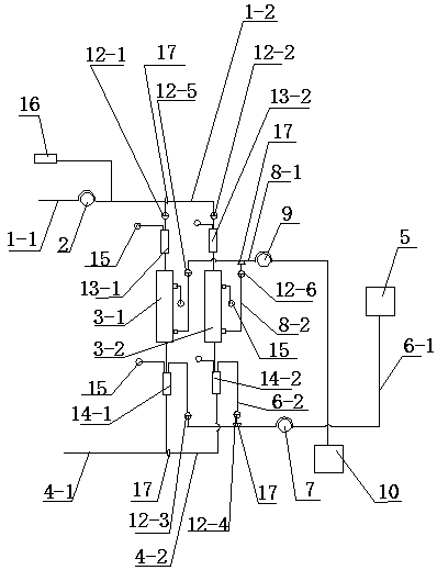 Extracorporeal circulation pipeline of plasma exchange device with switchable blood separator