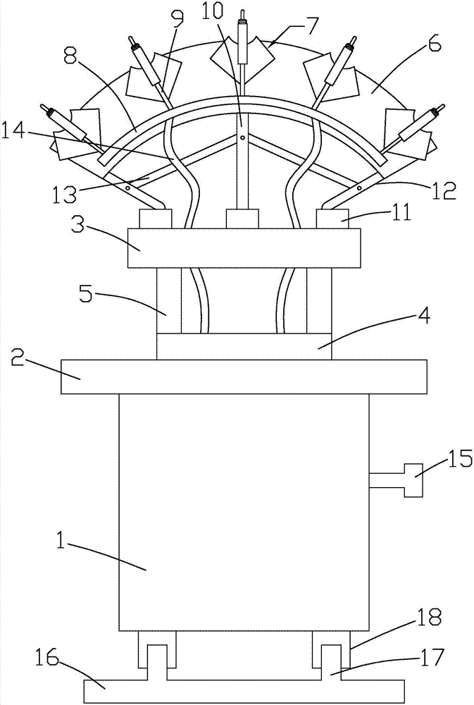 Tunnel engineering spray-filming waterproofing construction device and construction method
